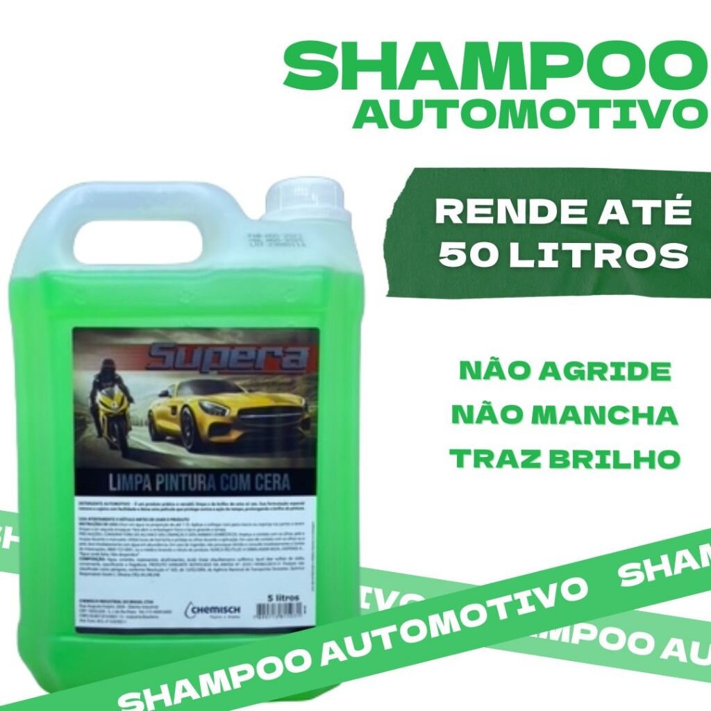 Shampoo Automotivo com Cera - HN Serviços de Limpeza